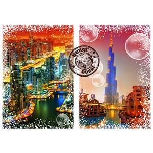 Puzzle travel around the world - dubaï - 1000 pièces