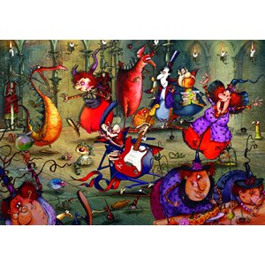 Puzzle françois ruyer - la fête des sorcières - 1000 pièces