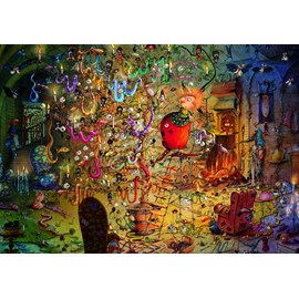 Puzzle françois ruyer - la sorcière et l'arbre à serpents - 1000 pièces