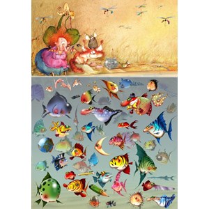 Puzzle françois ruyer - bain de pieds de la sorcière - 1000 pièces