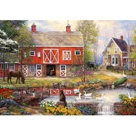 Puzzle chuck pinson - reflections on country living - 1000 pièces