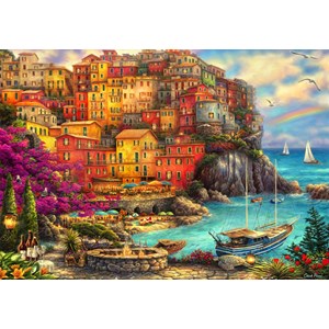 Puzzle chuck pinson - a beautiful day at cinque terre - 1000 pièces