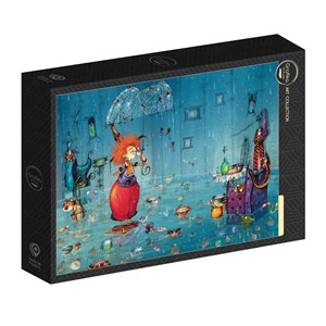 Puzzle françois ruyer - sorcière mouillée - 1000 pièces