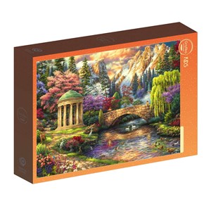 Puzzle chuck pinson - peace of the garden - 500 pièces