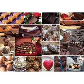 Puzzle collage - in love with chocolate - 2000 pièces