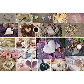Puzzle collage - i love you - 1000 pièces