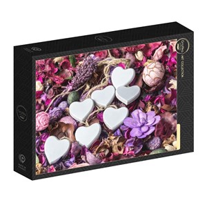 Puzzle love - white hearts - 1500 pièces