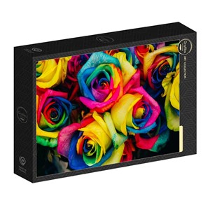 Puzzle roses multicolores - 1000 pièces