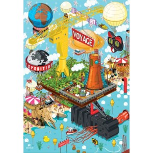 Puzzle nantes - grue titan - 1000 pièces