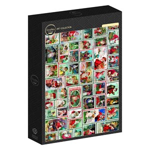 Puzzle santa stamps - 1000 pièces