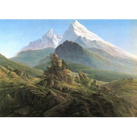 Puzzle caspar david friedrich - le watzmann, 1825 - 500 pièces