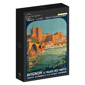 Puzzle roger broders - avignon, le palais des papes, 1922 - 500 pièces