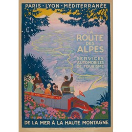 Puzzle roger broders -  la route des alpes, 1920 - 500 pièces