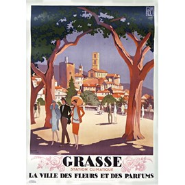 Puzzle roger broders - grasse, la ville des fleurs et des paf - 500 pièces