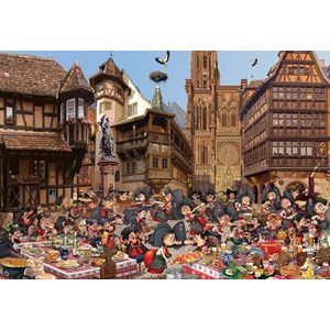 Puzzle françois ruyer - l'alsace - 1000 pièces