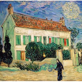 Puzzle vincent van gogh - la maison blanche, la nuit, 1890 - 1000 pièces