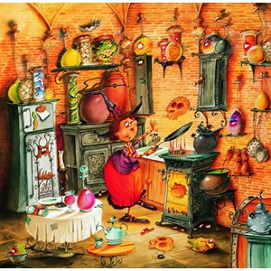 Puzzle françois ruyer - la sorcière aux fourneaux - 1000 pièces