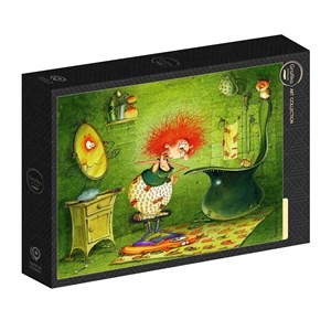 Puzzle françois ruyer - sorcière au régime - 1000 pièces