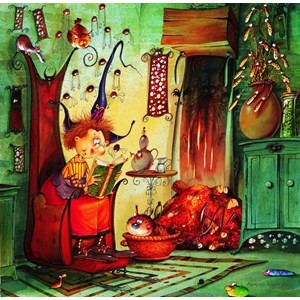 Puzzle françois ruyer - lecture de sorcière - 1000 pièces