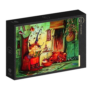 Puzzle françois ruyer - lecture de sorcière - 1000 pièces