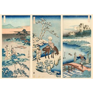 Puzzle l'oeuvre d'hokusai - 1000 pièces