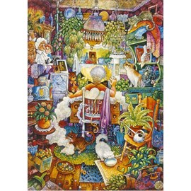 Puzzle la couturière - 1000 pièces