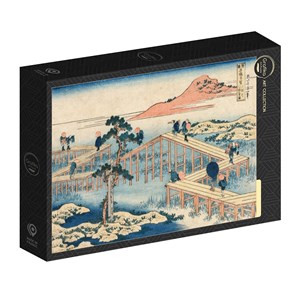 Puzzle hokusai - image ancienne du pont à huit parties dans l - 1000 pièces
