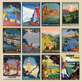 Puzzle les affiches de roger broders - 1000 pièces