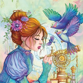 Puzzle la fille aux oiseaux - 1000 pièces