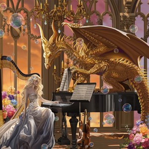 Puzzle le dragon virtuose - 1000 pièces