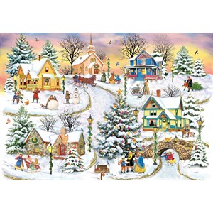 Puzzle noël au village - 1000 pièces
