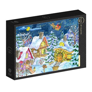 Puzzle la viste du père noël - 1000 pièces