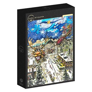 Puzzle la tournée du père noël - 1000 pièces