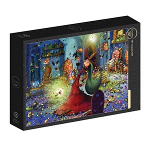Puzzle françois ruyer - la sorcière à la baguette magique - 1000 pièces