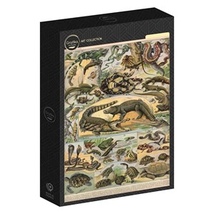 Puzzle illustration du nouveau larousse illustré : reptiles,  - 1000 pièces
