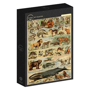 Puzzle illustration du larousse pour tous : mammifères, 19è s - 1000 pièces