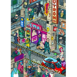 Puzzle cyberpunk - 500 pièces