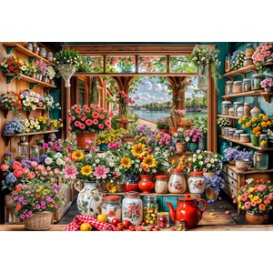 Puzzle évasion florale - 1000 pièces