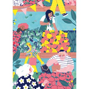 Puzzle au marché - 1000 pièces