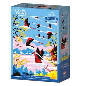 Puzzle l'envol des flamants roses - 500 pièces