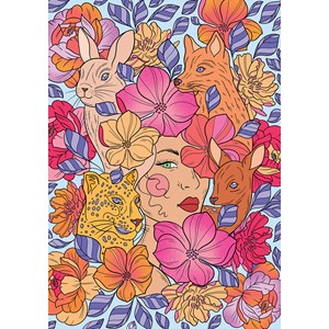 Puzzle amour floral - 1000 pièces