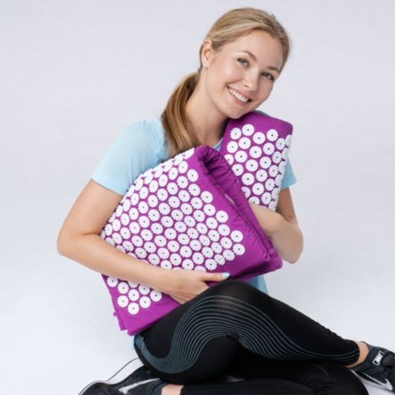 Tapis d’acupression + coussin – soulagement dos, nuque & relaxation