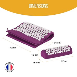 Tapis d’acupression + coussin – soulagement dos, nuque & relaxation
