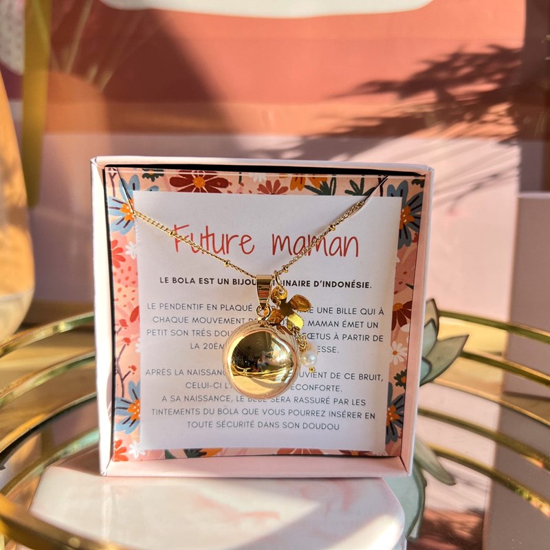 Bola de grossesse trèfle et perle