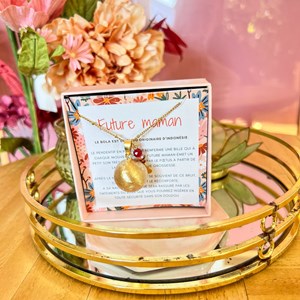 Bola de grossesse or cœur rouge