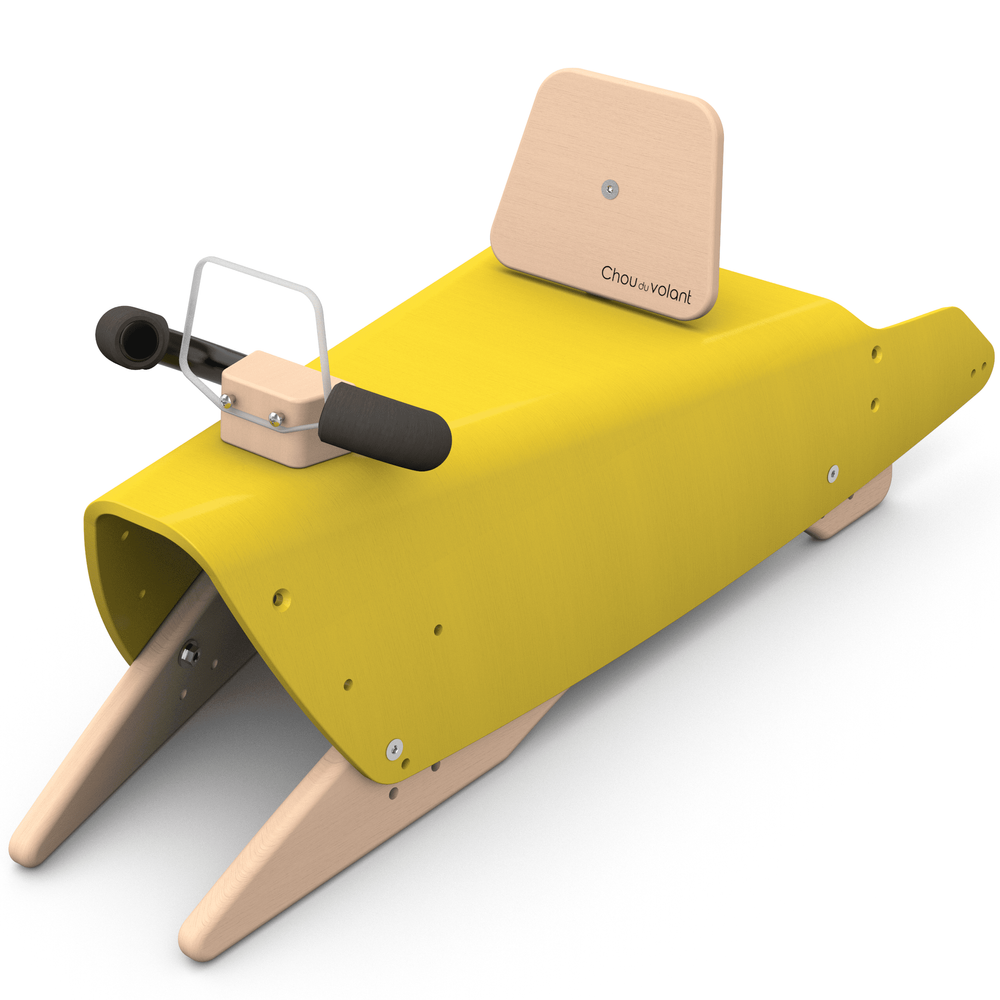 Bascule et porteur voiture - jaune