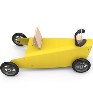 Porteur voiture - jaune