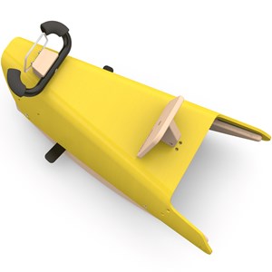 Voiture à bascule - jaune