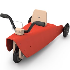 Bascule et porteur moto - rouge