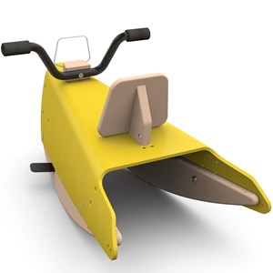 Bascule et porteur moto - jaune